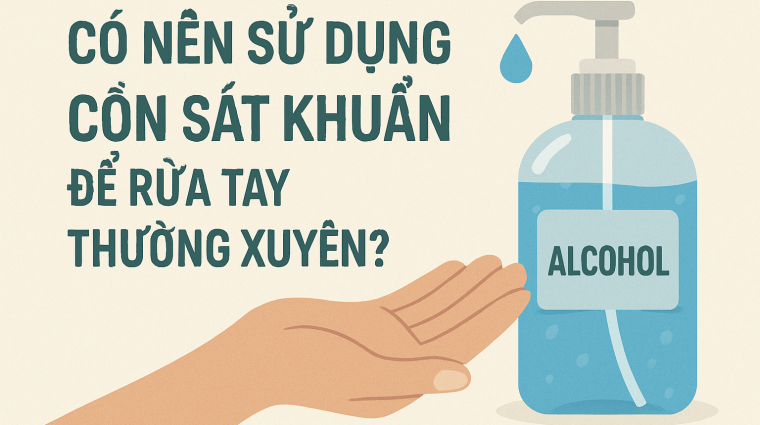  Có Nên Sử Dụng Cồn Sát Khuẩn Để Rửa Tay Thường Xuyên?   