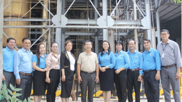   Liên đoàn lao động thành phố Cần Thơ thăm nhà máy Huy Việt Tây Đô        